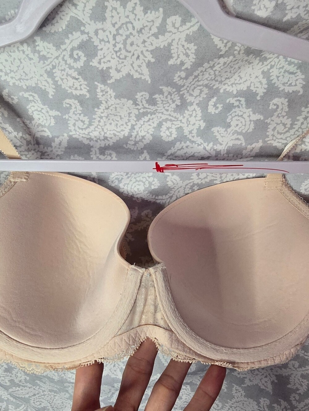 Victoria's Secret 36C NWOT Lace Balconette Bra Light Nude Pink - Picture 4 of 5